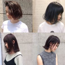 くせ毛×切りっぱなし//ヘアスタイルまとめ//