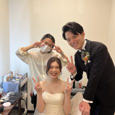 お客様の結婚式へ💍